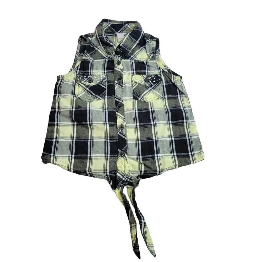 Justice buttondown shirt 6/7